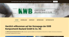 Desktop Screenshot of kwb-kompost.de