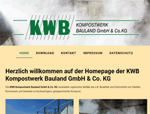Tablet Screenshot of kwb-kompost.de